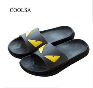 COOLSA Ladies Colorful Fox Fur Fluffy Slippers Women's Lovely Plush Real Fox Hair Slides Party Furry Flip Flops Women's Sandals
