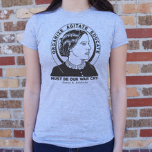 Load image into Gallery viewer, Susan B. Anthony Quote T-Shirt (Ladies)