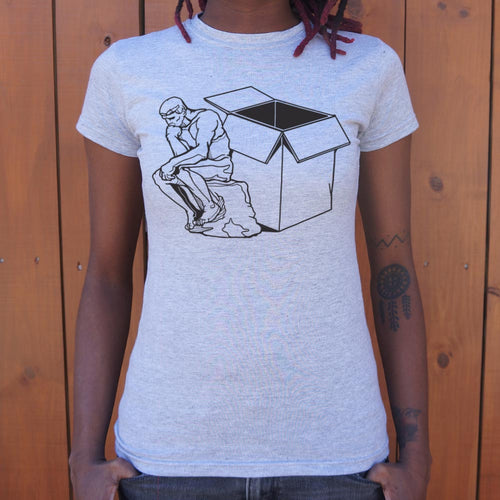 Thinker Outside The Box T-Shirt (Ladies)